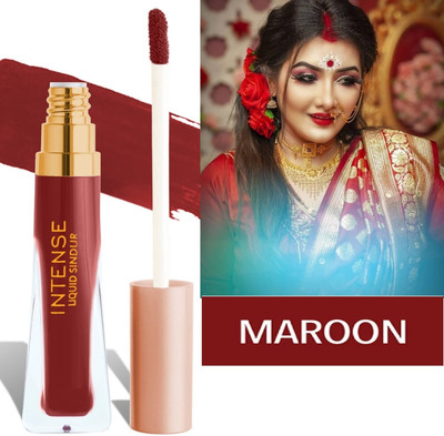DARVING Matte Liquid Maroon Sindoor Thick Long Lasting Smudge Proof 7ml Liquid(Maroon)