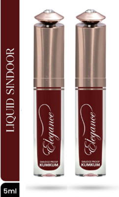 Luipui BEST LONG LASTING, WATERPROOF & QUICK DRY MAROON SINDOOR PACK OF 2 SINDOOR(Maroon)