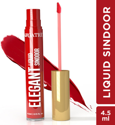 Orgatre Elegant Liquid Sindoor Red 4.5ml – Long-Lasting, Smudge-Proof & Skin-Friendly Liquid Sindoor(Red)