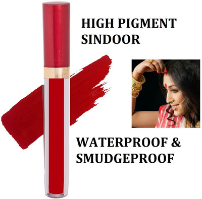 Libline Long Lasting Liquid Sindoorwith Sponge-Tip- Applicator LIQUID(Red)