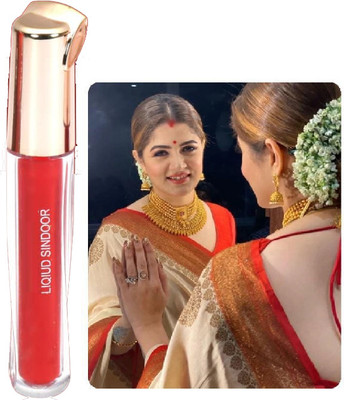 ADJD Liquid Sindoor Red with Sponge-Tip- Applicator- Long Lasting LIQUID(Red)