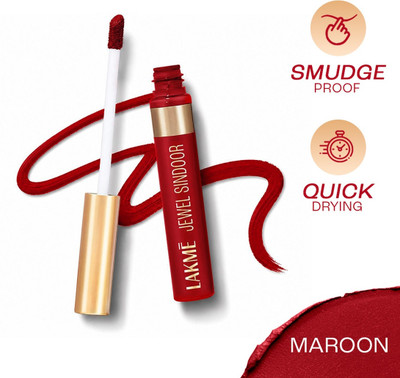 Lakmé Forever Matte Sindoor, long lasting, smudgeproof Sindoor(Maroon)