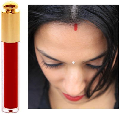 Latixmat Liquid Red with Sponge-Tip- Applicator Long lasting Sindoor Liquid(Red)