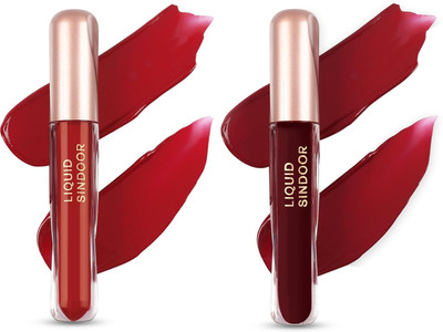 ADJD BEST BRIDAL MATTE MAROON & RED LIQUID SINDOOR LIQUID(Maroon, Red)