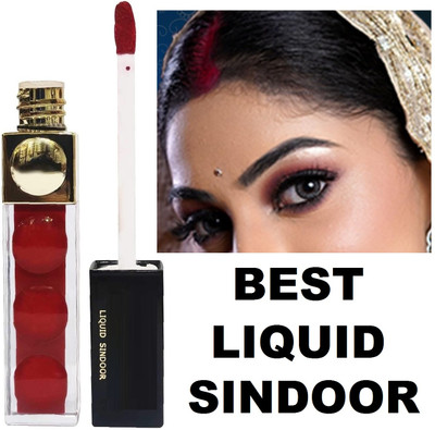 NADJA Water-Proof Sponge Tip Applicator Long Lasting Liquid Sindoor LIQUID(Red)