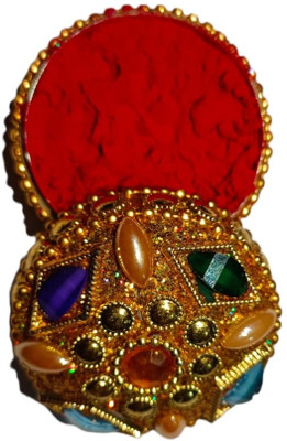 Amaryllis Super kumkum box handcrafted sindoor Sindoor(Red)