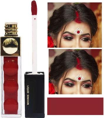 NADJA LONG LASTING BEST RED COLOR LIQUID MATTE SINDOOR MATTE LIQUID(Red)