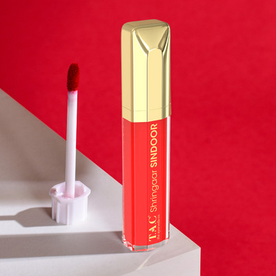 TAC - The Ayurveda Co. Herbal Red Liquid Sindoor - Smudgeproof & Waterproof Formula, Matte Finish Liquid Sindoor(Red)
