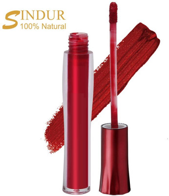 MYEONG Quick Drying Maroon Color Liquid Sindoor With Long Sponge Tip Applicator Liquid(Maroon)