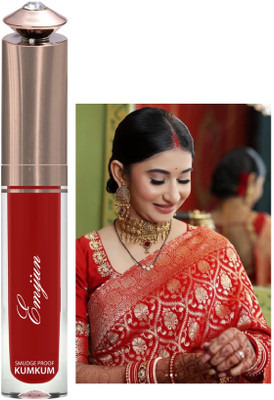 Emijun Highly Pigmented Long Lasting Water-Proof Liquid Sindoor Sindoor(Red)