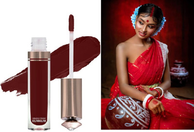 luzimaisa Best Water-Proof &Smudge-Proof Sponge Tip ApplicatorMaroon Liquid Sindoor LIQUID(Maroon)