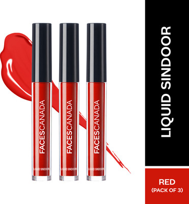FACES CANADA Liquid Sindoor | Quick Drying & Long Lasting Sindoor(Red)