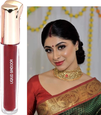 ADJD Maroon Liquid Sindoor with Sponge -Tip- Applicator- Long Lasting LIQUID(Maroon)