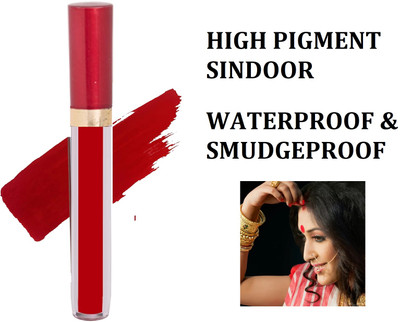 Libline Liquid Sindoor Red with Sponge-Tip- Applicator- Long lasting LIQUID(Red)