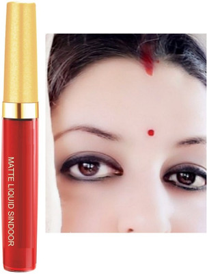 Luster Shine Quick Drying & Long Lasting | Velvet Matte Finish Sindoor Liquid(Red)
