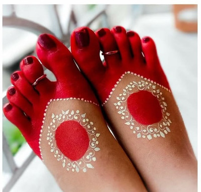 OLETSUN Mahavar/alta Long Lasting Liquid Red Alta Mahawar for Hands & Feet Mahawar Alta(Red)