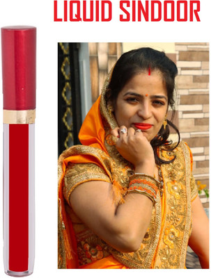 Libline Velvety Matte Finish Waterproof & Smudge proof Liquid Sindoor LIQUID(Red)