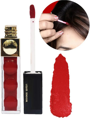 Vyomiris Professional Waterproof Matte Liquid Sindoor LIQUID(Red)
