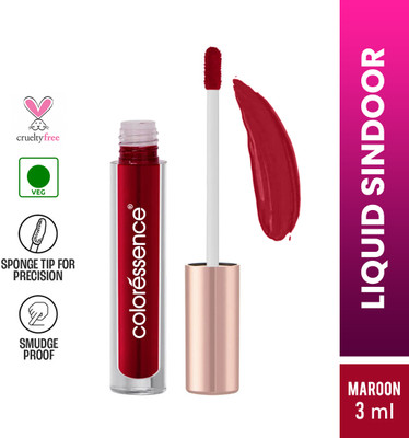 COLORESSENCE Quick Drying Longlasting Waterproof Liquid Sindoor(Maroon)