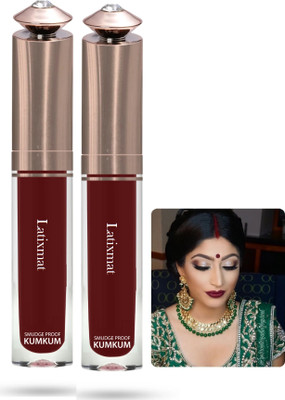 Latixmat Combo Tradition Liquid Sindoor Smudge-Proof Sindur Liquid KUMKUM(Maroon)
