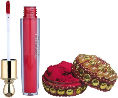LILLYAMOR ULTRA SOFT MATTE FINISH LIQUID & POWDER SINDOOR AND KUMKUM POWDER Sindoor(Red)