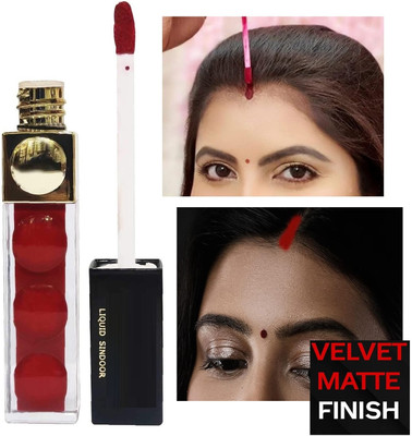 NADJA Liquid Sindoor Quick Drying & Long Lasting LIQUID(Red)