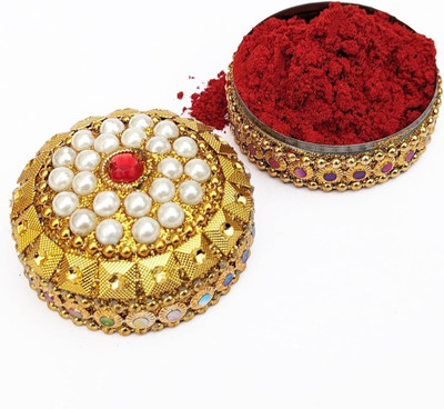 OLETSUN Deep Sindoor Powder in Travel-Friendly Box Smudge proof formula Sindoor(Red)
