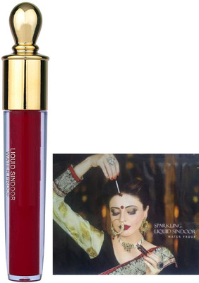 GABBU Natural Liquid Sindoor Maroon with Sponge-Tip- Applicator Liquid(Maroon)