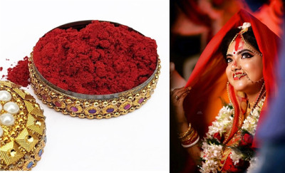 LILLYAMOR Soft Natural Sindoor with Handcrafted Box Powder SINDOOR(Red)