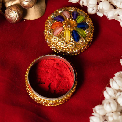 OLETSUN PROFESSIONAL SINDOOR POWDER COLOUR RED PACK OF 1 each Sindoor(Red)