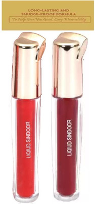 AMOSFIA Professional Quick Drying Longlasting Waterproof Liquid Sindoor (Red, Maroon) SINDOOR(Red, Maroon)