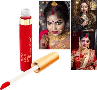 YAWI Liquid Sindoor Red, With Sponge Tip Applicator - Long Lasting, Smudge Proof LIQUID(Red)