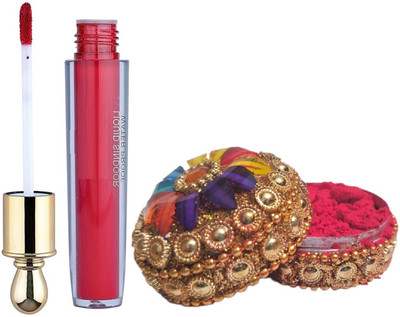 LILLYAMOR 3D ULTRA SOFT MATTE FINISH LIQUID & POWDER SINDOOR AND KUMKUM POWDER Sindoor(Red)