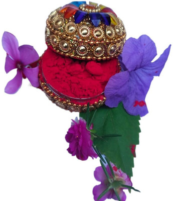Amaryllis Natural Herbal Sindoor with red handcrafted box powder SINDOOR(Red)
