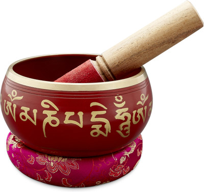 Sarveda Sacred Mantra Red Singing Bowl