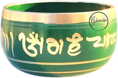 BHAVIKADECOR Tibetan Singing Bowl For Spiritual Healing and Mindfulness With Wooden Striker Singing Bowl
