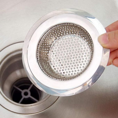 Vaastudristi Kitchen Sink, Basin Stainless Steel Push Down Strainer(7.2 cm Set of 1)
