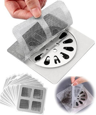 Rjshop Bathroom Sink Plastic Push Down Strainer(10 cm Set of 1)