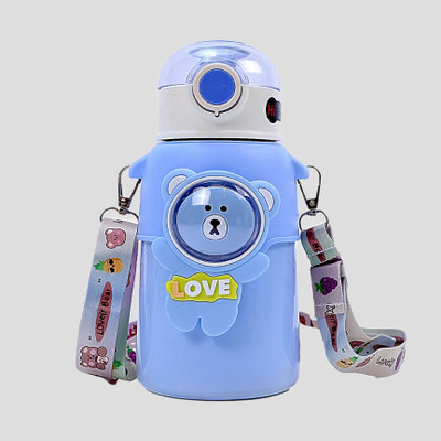 THE LITTLE BUNNY HOP IN STYLE Insulated Water Bottle 700 ml | Stainless Steel Thermos| Baby Sipper(Blue)