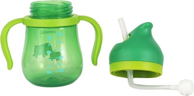 Adore Mini bee Straw Sipper w Weighted Straw& Twin Handle- Swipe N Sip(Mulitoclor)