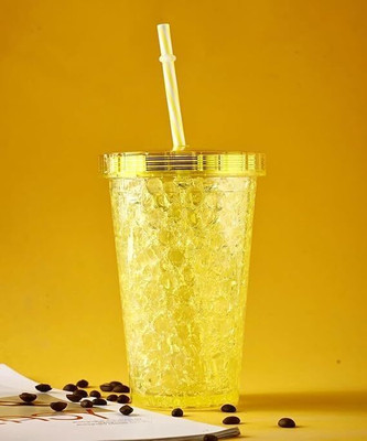 deepenterprise Plastic Drinking Glass(Yellow)