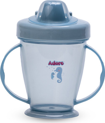 Adore Birdy - 2 Handle Dust Free Sipper Hoop Cup- BPA Free- Ergonomic(Blue)