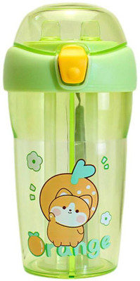 CHILD CHIC Two Partition Sipper with 2 Straw Double Straw 2-in-1 activitysipper waterbottle(Green)