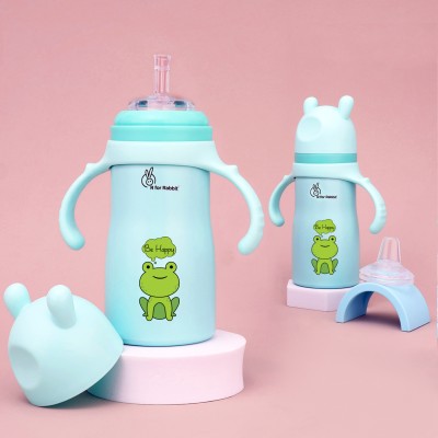 R for Rabbit Steebo Tiny Tales SS Sipper Bottle | Leak-Proof, Anti-Skid Base and Easy to Grip(Lake Blue)