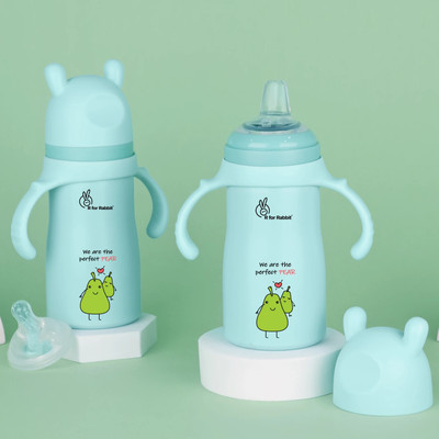 R for Rabbit Steebo Fusion SS Sipper Bottle | Leak-Proof, Anti-Skid Base and Easy to Grip(Fusion Lake Blue)