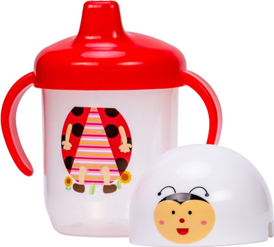 Adore SPINHX Duck Bill/ Hard Spout Sipper with Twin Handle & Hygiene Cap(Red)