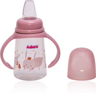 Adore Petite Jr The Mini Spout Sipper w Twin Handle- Spill proof(Pink)
