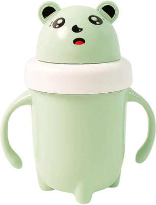 Drumstone Kids Sippy Cup – Cute Animal Design, Leak-Proof Straw Lid, Unbreakable Plastic(Multicolor)