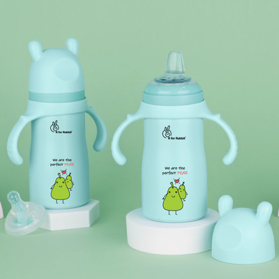 R for Rabbit Steebo Fusion SS Sipper Bottle | Leak-Proof, Anti-Skid Base and Easy to Grip(Fusion Lake Blue)