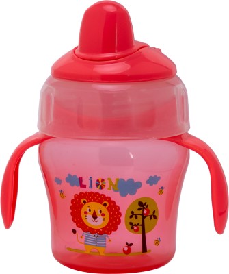 Adore MiniMax! The Funky Silicon Spout Sipper with Twin Handle(Pink)